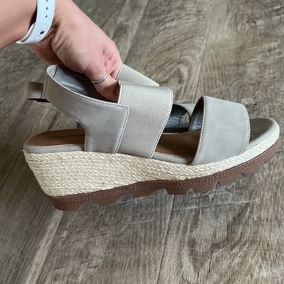 Maurices Farah Gray Jute Slingback Wedge. - Picture 4 of 10